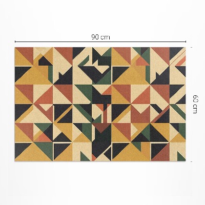 Vinyl teppich läufer Geometrische bunte Retro-Abstraktion