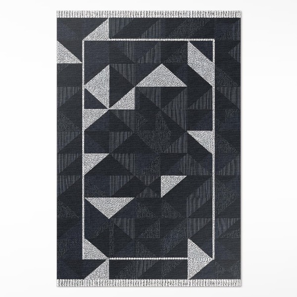 Teppich auf pvc Geometrisches Mosaik-Muster im Vintage-Stil