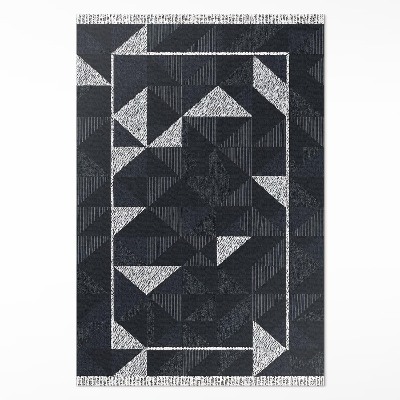 Teppich auf pvc Geometrisches Mosaik-Muster im Vintage-Stil