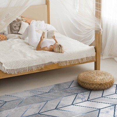 Vinyl teppich Geometrische Linien heller Glamour-Marmor