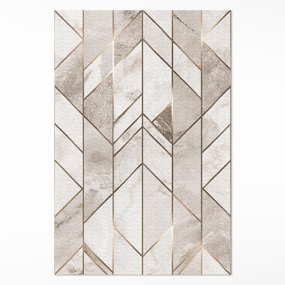 Pvc teppich Regelmäßige Linien auf Marmor Glamour Stein