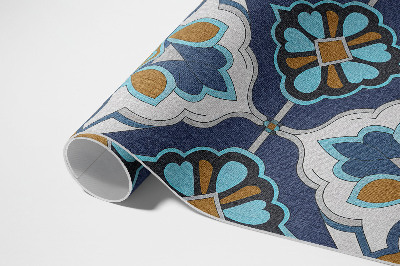 Vinyl teppich läufer Geometrisches Muster aus bunten Vintage-Fliesen