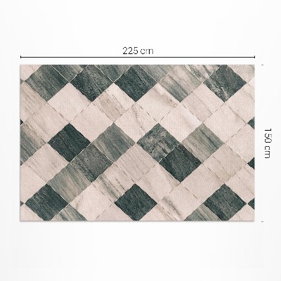 Pvc teppich Steinmosaik quadratische Marmorfliesen