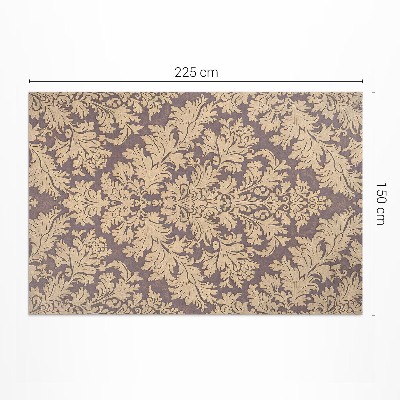 Teppich pvc Reiches florales Ornament im eleganten Vintage-Stil