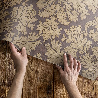 Teppich pvc Reiches florales Ornament im eleganten Vintage-Stil