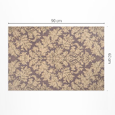 Teppich pvc Reiches florales Ornament im eleganten Vintage-Stil