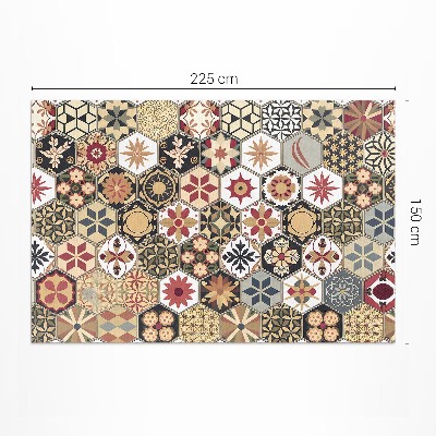 Pvc teppich Dekoratives Vintage-Mosaik