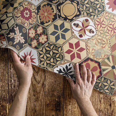 Pvc teppich Dekoratives Vintage-Mosaik