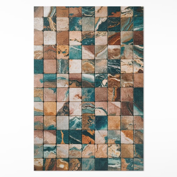 Vinyl teppich Steinmosaik Marmorfliesen vintage