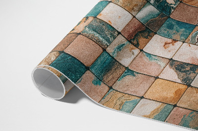 Vinyl teppich Steinmosaik Marmorfliesen vintage