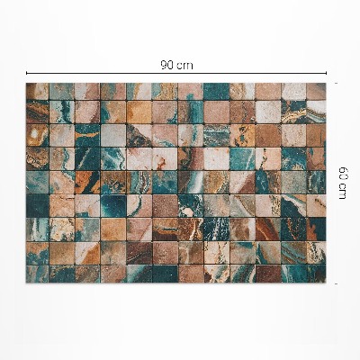 Vinyl teppich Steinmosaik Marmorfliesen vintage