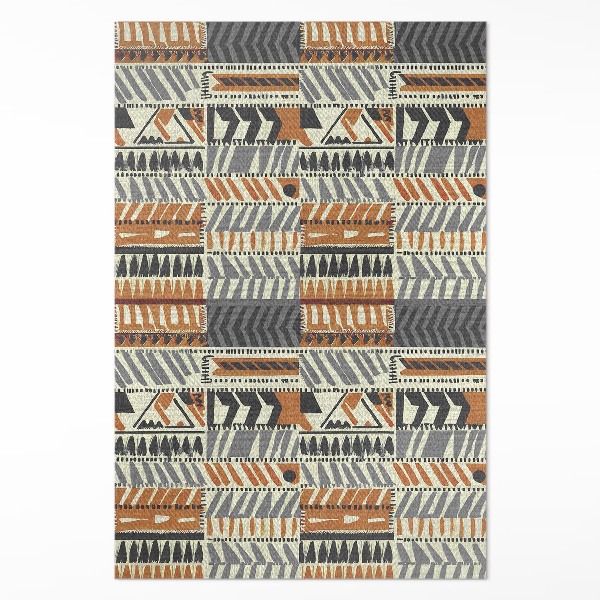 Pvc teppich Boho linear abstrakt indischer Stil