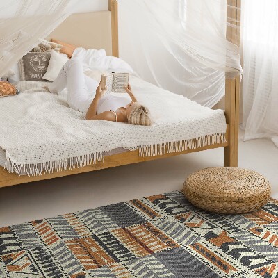 Pvc teppich Boho linear abstrakt indischer Stil