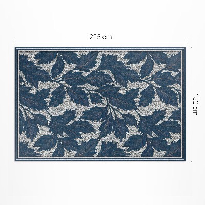 Teppich pvc Dekorative Blätter im Vintage-Stil