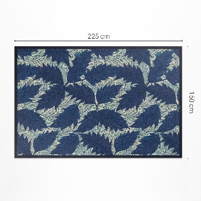 Teppich auf pvc Elegante Blätter im Vintage-Stil