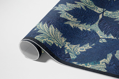 Teppich auf pvc Elegante Blätter im Vintage-Stil