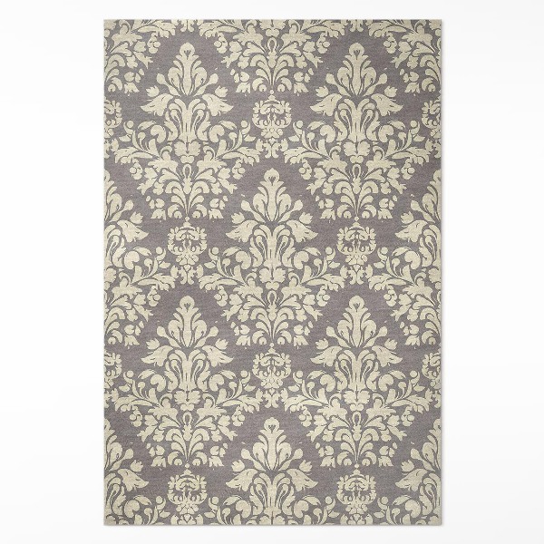 Teppich pvc Dichtes Vintage-Pflanzenornament-Motiv