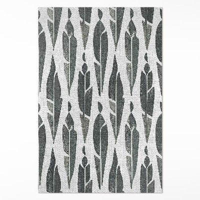 Vinyl teppich Bemalte indische Federn im Boho-Vintage-Stil