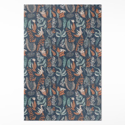 Vinyl teppich läufer Blumenwiese im Boho-Stil