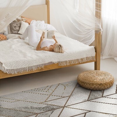 Pvc teppich Modernes helles Steinfliesenmosaik
