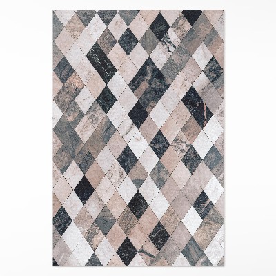 Vinyl teppich läufer Steinmosaik Rhombus dekorative Fliesen