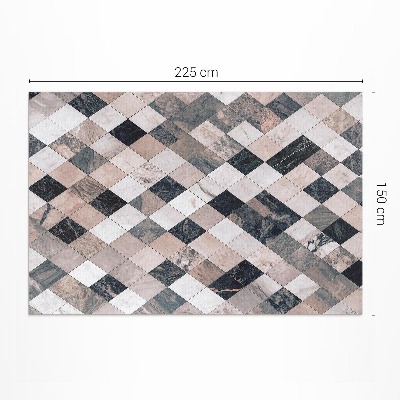 Vinyl teppich läufer Steinmosaik Rhombus dekorative Fliesen