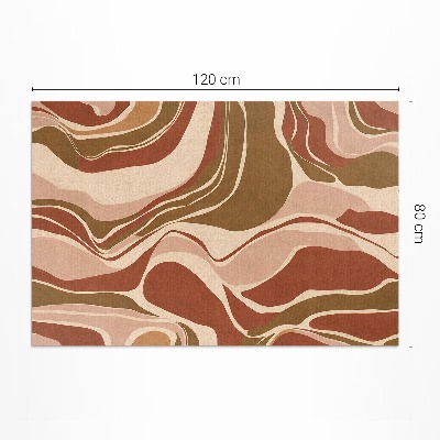 Vinyl teppich Abstrakte Flecken in Boho-Farben