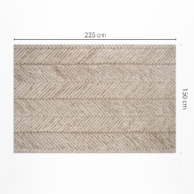 Teppich auf pvc Indisches Fischgrätengeflecht im Boho-Vintage-Stil
