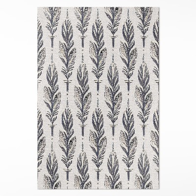 Vinyl teppich Indische Federn im Boho-Stil