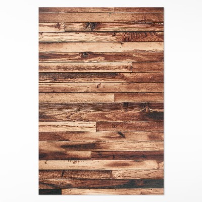 Teppich pvc Abgeriebene Holzdielen im Parkett