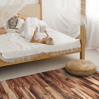 Teppich pvc Abgeriebene Holzdielen im Parkett