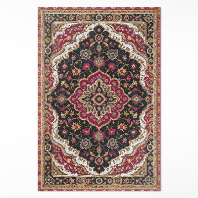 Teppich auf pvc Pflanzliches Ornament im persischen Stil