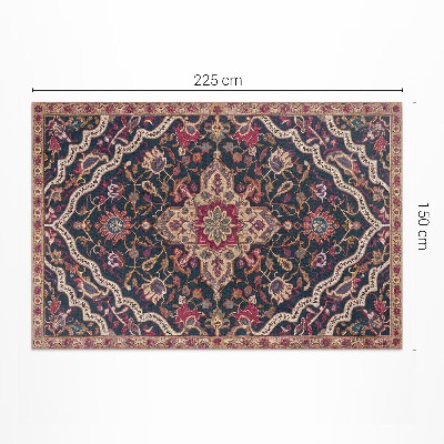 Vinyl teppich Reichhaltiges pflanzliches Ornament im türkischen Stil