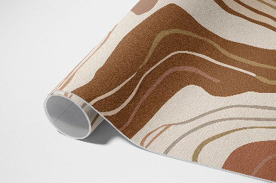 Teppich pvc Pastellfarbene Boho-Linien und Flecken