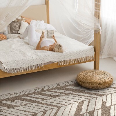 Teppich auf pvc Indisches Karomuster Boho abstrakt