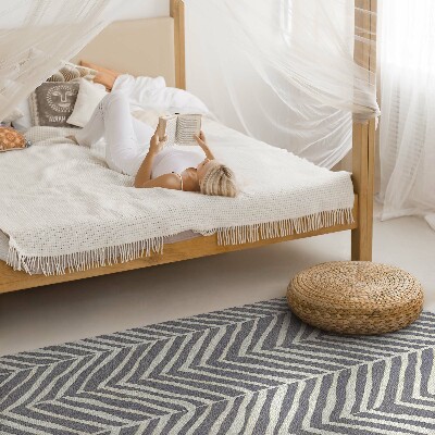 Pvc teppich Boho unregelmäßige Linien im indischen Stil