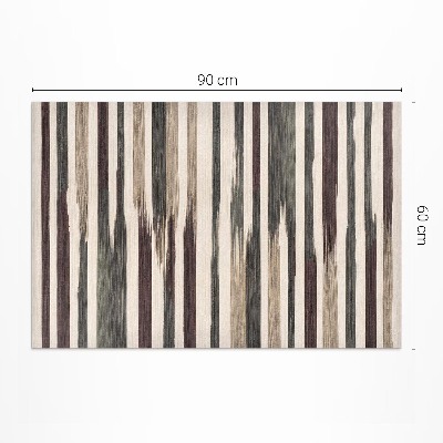 Vinyl teppich läufer Gemalte Boho-Streifen in Pastellfarben