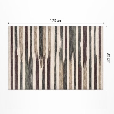 Vinyl teppich läufer Gemalte Boho-Streifen in Pastellfarben