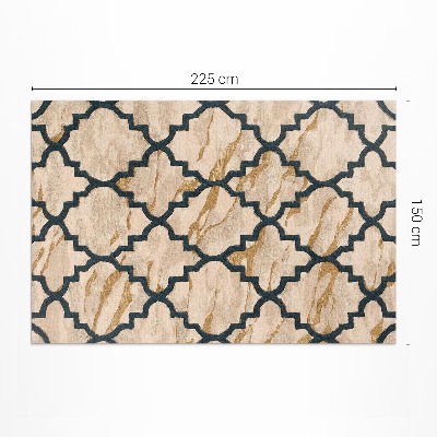 Teppich auf pvc Arabeskenmarmor Mosaik im marokkanischen Stil