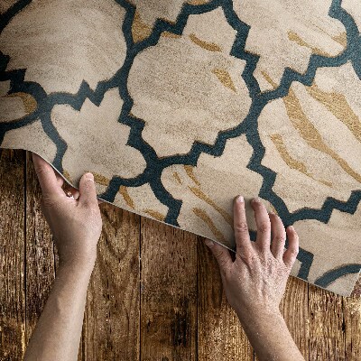Teppich auf pvc Arabeskenmarmor Mosaik im marokkanischen Stil