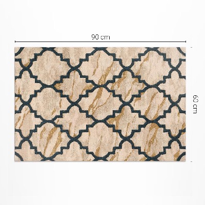 Teppich auf pvc Arabeskenmarmor Mosaik im marokkanischen Stil