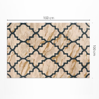 Teppich auf pvc Arabeskenmarmor Mosaik im marokkanischen Stil