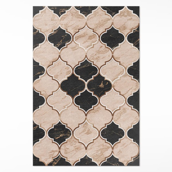 Vinyl teppich Arabeskenmarmor-Mosaik im marokkanischen Stil