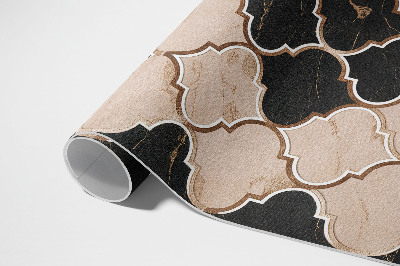 Vinyl teppich Arabeskenmarmor-Mosaik im marokkanischen Stil