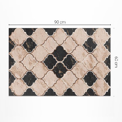 Vinyl teppich Arabeskenmarmor-Mosaik im marokkanischen Stil