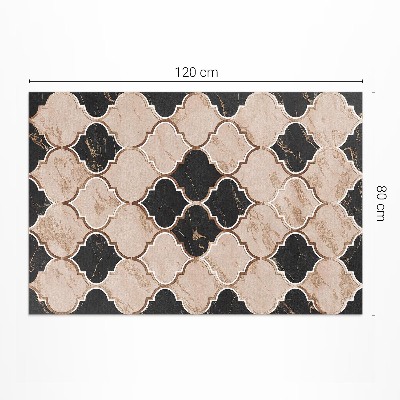 Vinyl teppich Arabeskenmarmor-Mosaik im marokkanischen Stil