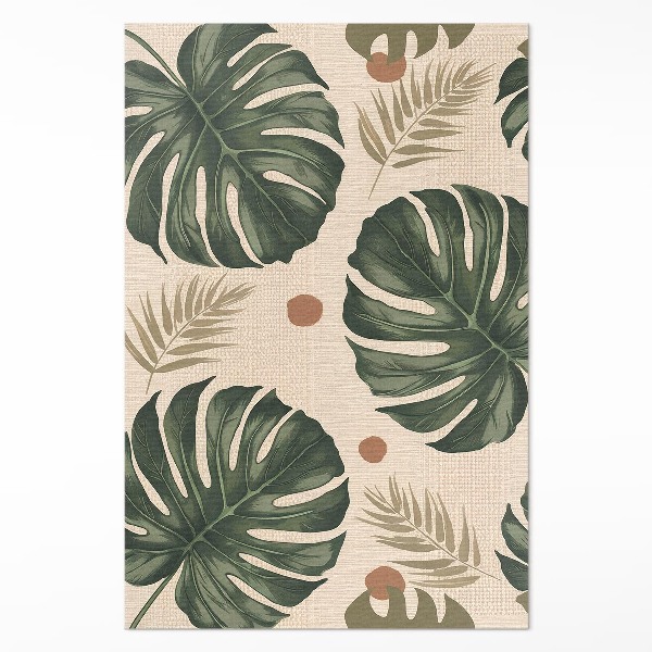 Pvc teppich Boho monstera Blätter Stoff Hintergrund
