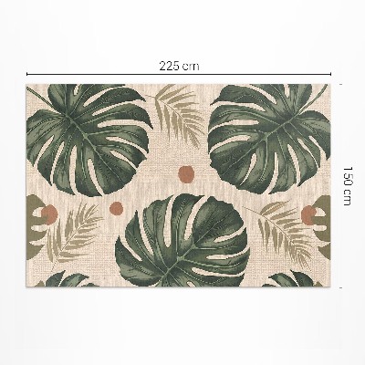 Pvc teppich Boho monstera Blätter Stoff Hintergrund