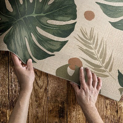 Pvc teppich Boho monstera Blätter Stoff Hintergrund