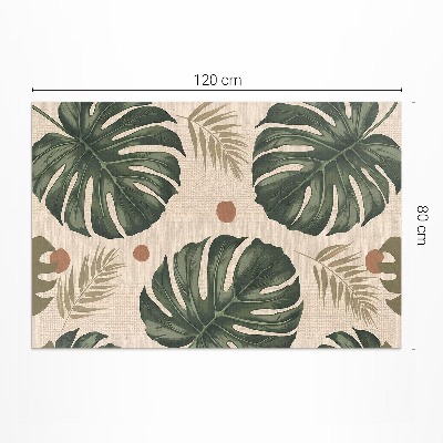 Pvc teppich Boho monstera Blätter Stoff Hintergrund
